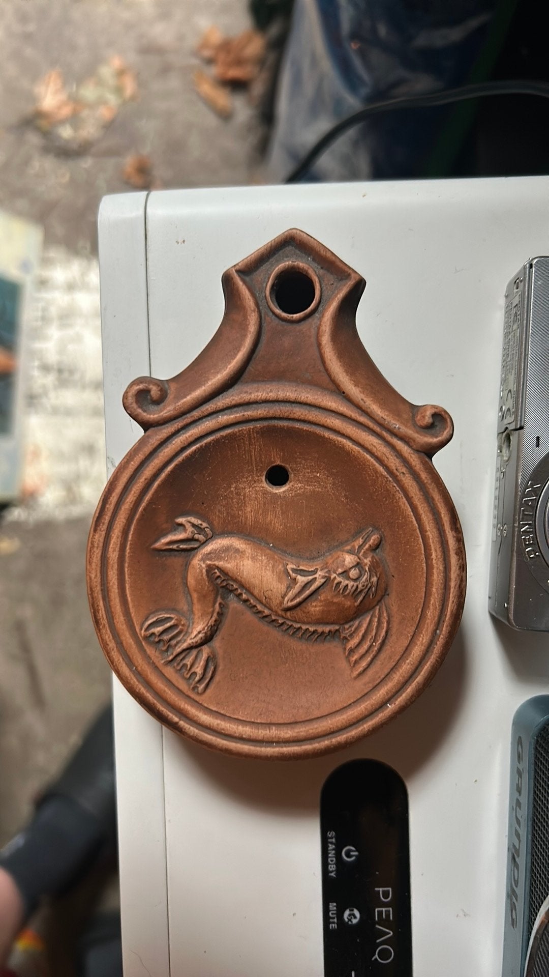 Olielamp, Antiek en Kunst, Antiek | Keramiek en Aardewerk, Ophalen of Verzenden