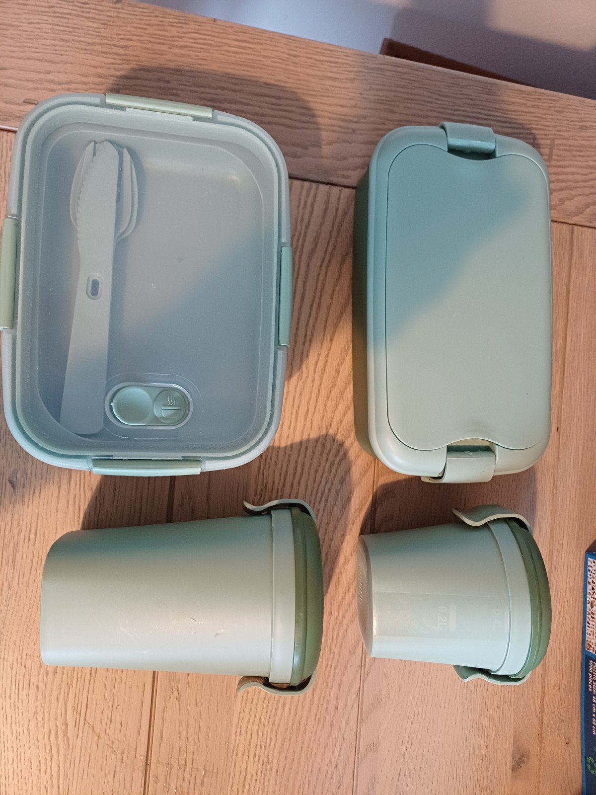 4 Curver Lunch&Go items, Bewaardoos, Ophalen of Verzenden, Zo goed als nieuw, Met bestek