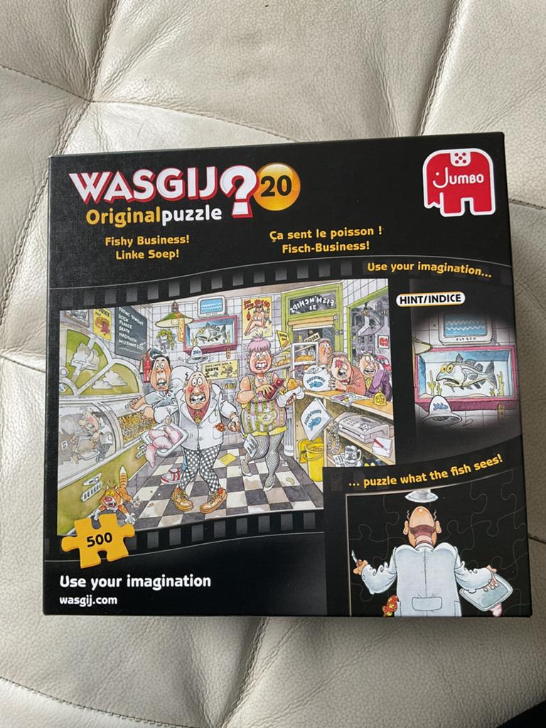 Wasgij Originalpuzzel 20: Fishy Business! (500 stukjes), Ophalen, 500 t/m 1500 stukjes, Zo goed als nieuw, Legpuzzel