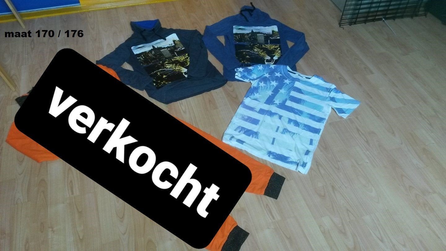 2 truien en 1 shirt maat 170, Kinderen en Baby's, Kinderkleding | Maat 170, Ophalen