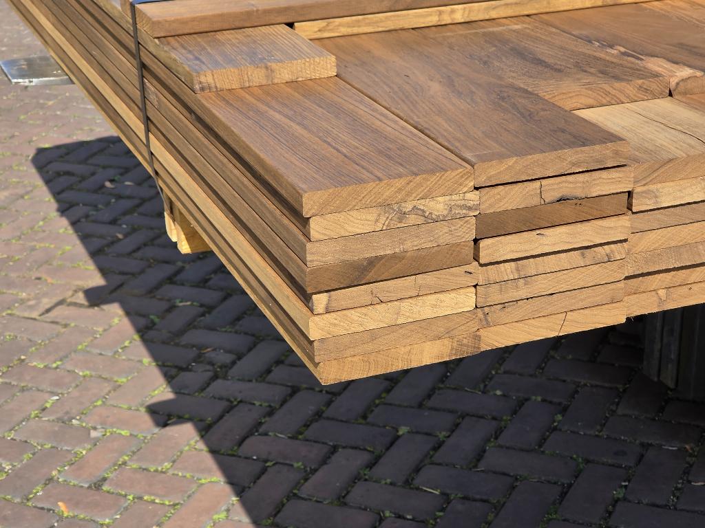 Geschaafde hardhouten planken 20x140 mm – nr: HP153, Ophalen, Planken, Nieuw, Hardhout