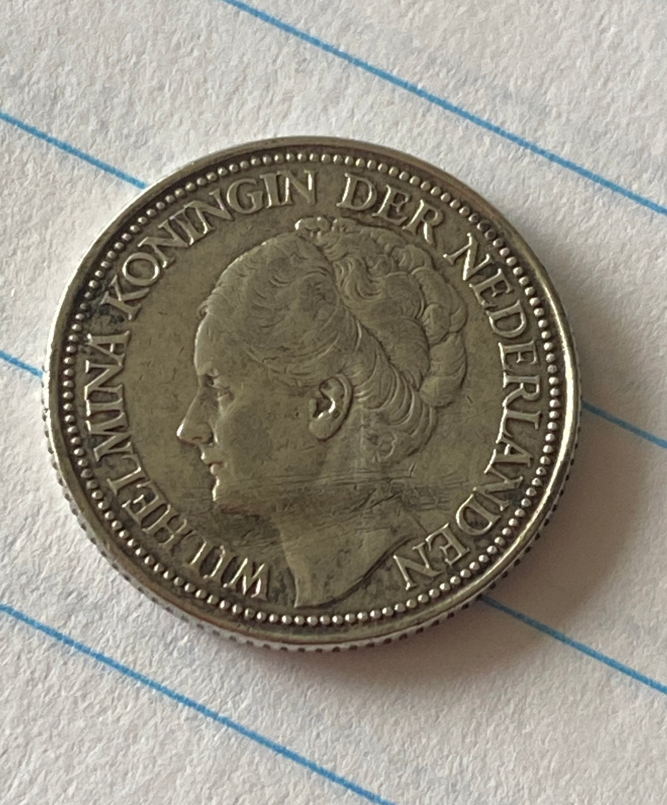 Zilveren kwartje 1941, Ophalen, Koningin Wilhelmina, 25 cent
