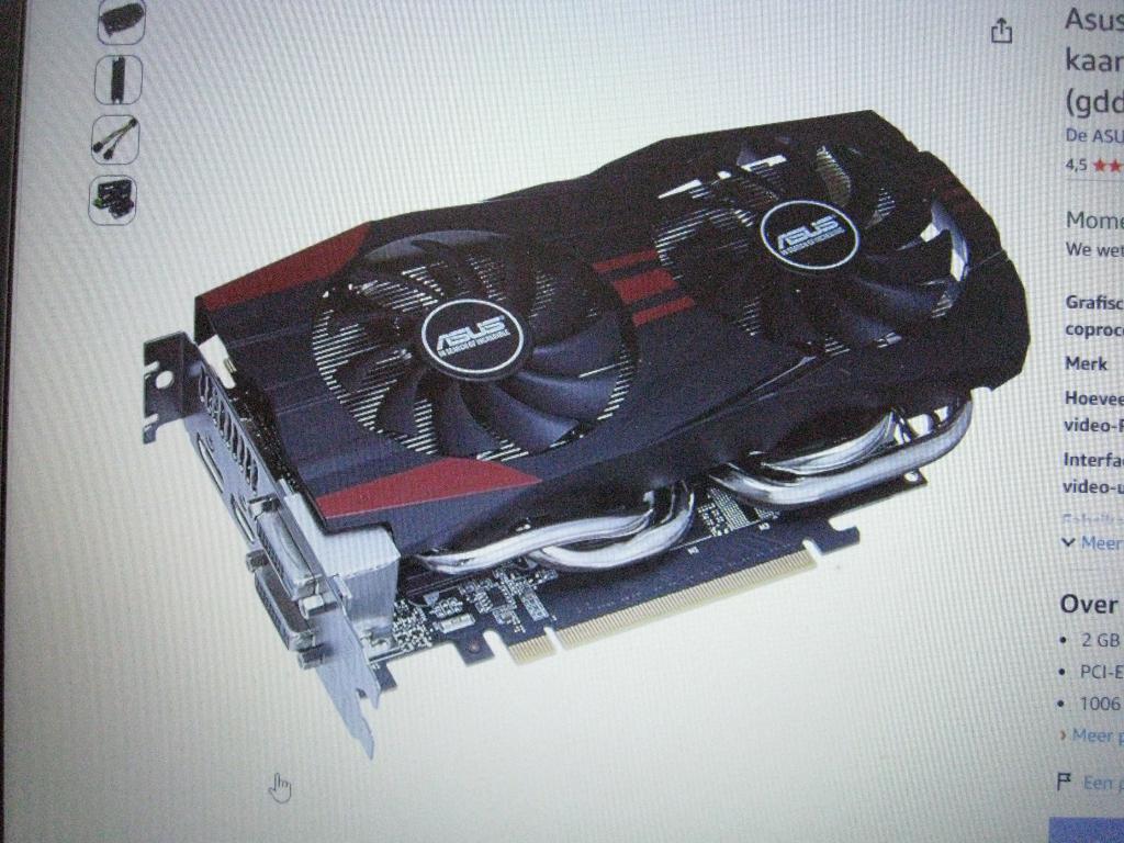 Grafische kaart ASUS GeForce GTX 760 2GB, Computers en Software, Videokaarten, Zo goed als nieuw, Nvidia, PCI-Express 3.0, GDDR5