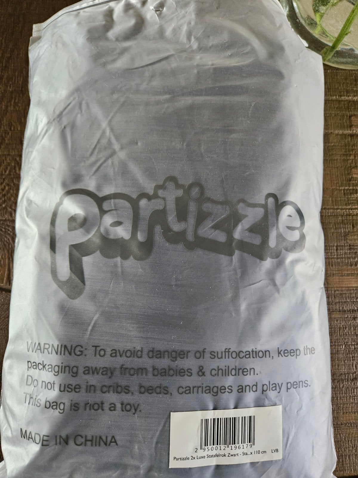 2x Partizzle Luxe Statafelrok Zwart - Sta. x 110 cm, Ophalen of Verzenden, Nieuw