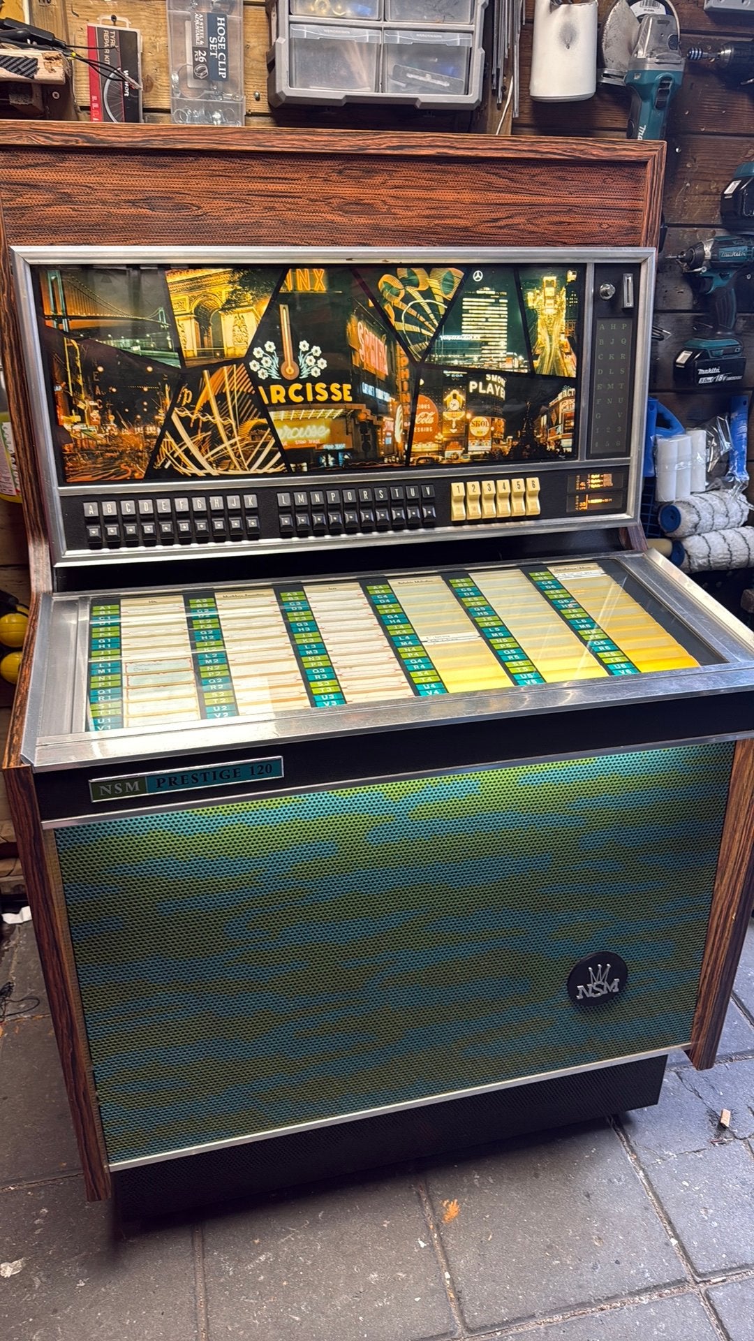 Jubox nsm 120 voor handige Harry, Verzamelen, Automaten | Jukeboxen, Ophalen, Zo goed als nieuw, 1970 tot heden, Overige merken