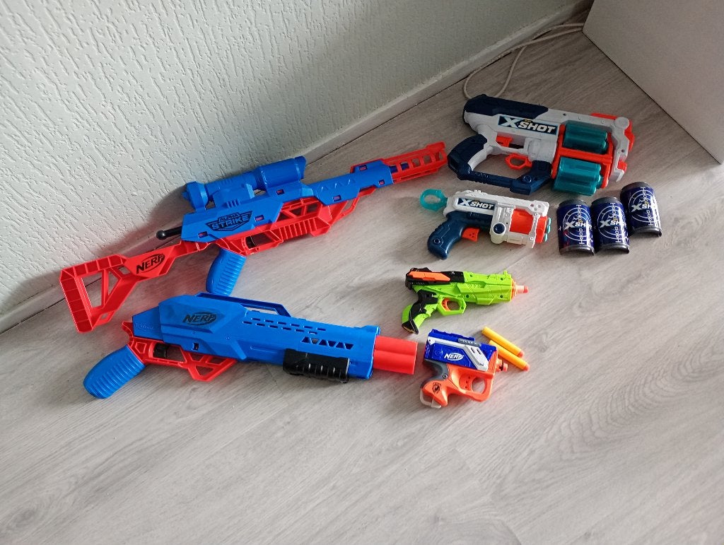 Set van 6 verschillende nerf guns, Ophalen, Gebruikt