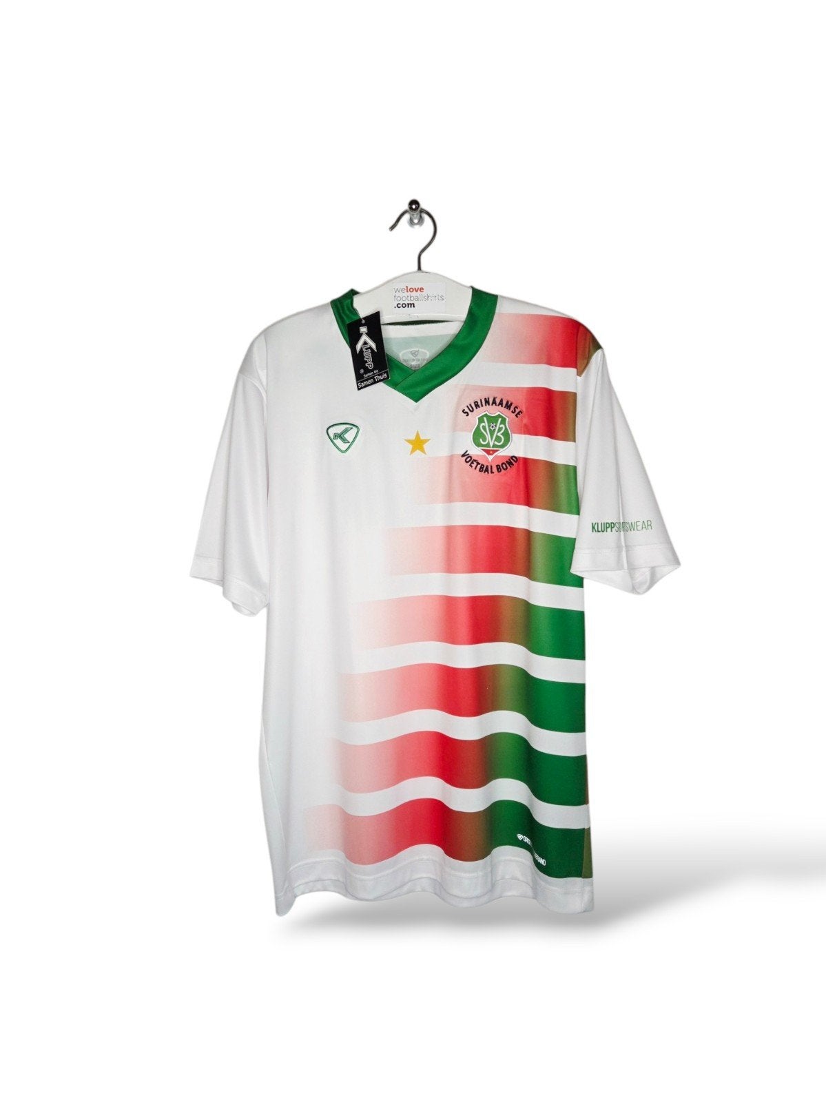 Suriname Voetbalshirt - Nieuw in originele verpakking, Kleding | Heren, Verzenden, Wit, Klupp Sportswear, Nieuw