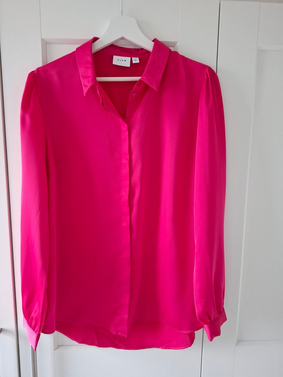 Vila fuchsia rose blouse maat 40, Kleding | Dames, Maat 38/40 (M), Vila, Ophalen of Verzenden, Zo goed als nieuw