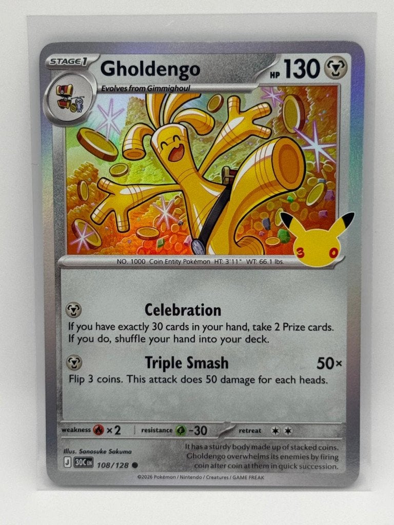 Gholdengo #108 Pokemon 30th Celebration, Ophalen of Verzenden