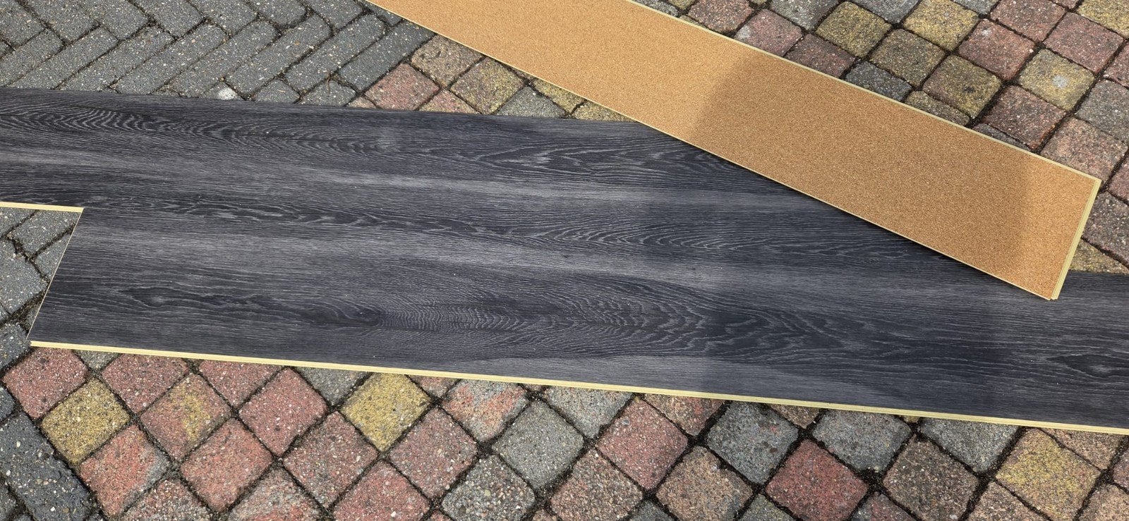15 M2 CORETEC Original Laminaat Vloer - Donkergrijs Houtlook, Ophalen, Nieuw, 10 m² of meer, 10 tot 30 cm