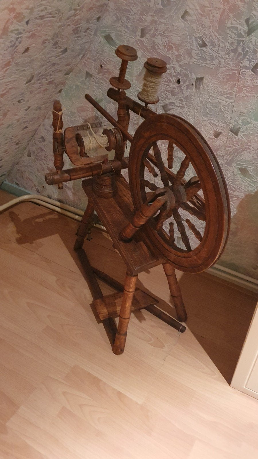 Spinnewiel, Hobby en Vrije tijd, Spinnewielen en Spinnen, Ophalen, Gebruikt, Spinnewiel