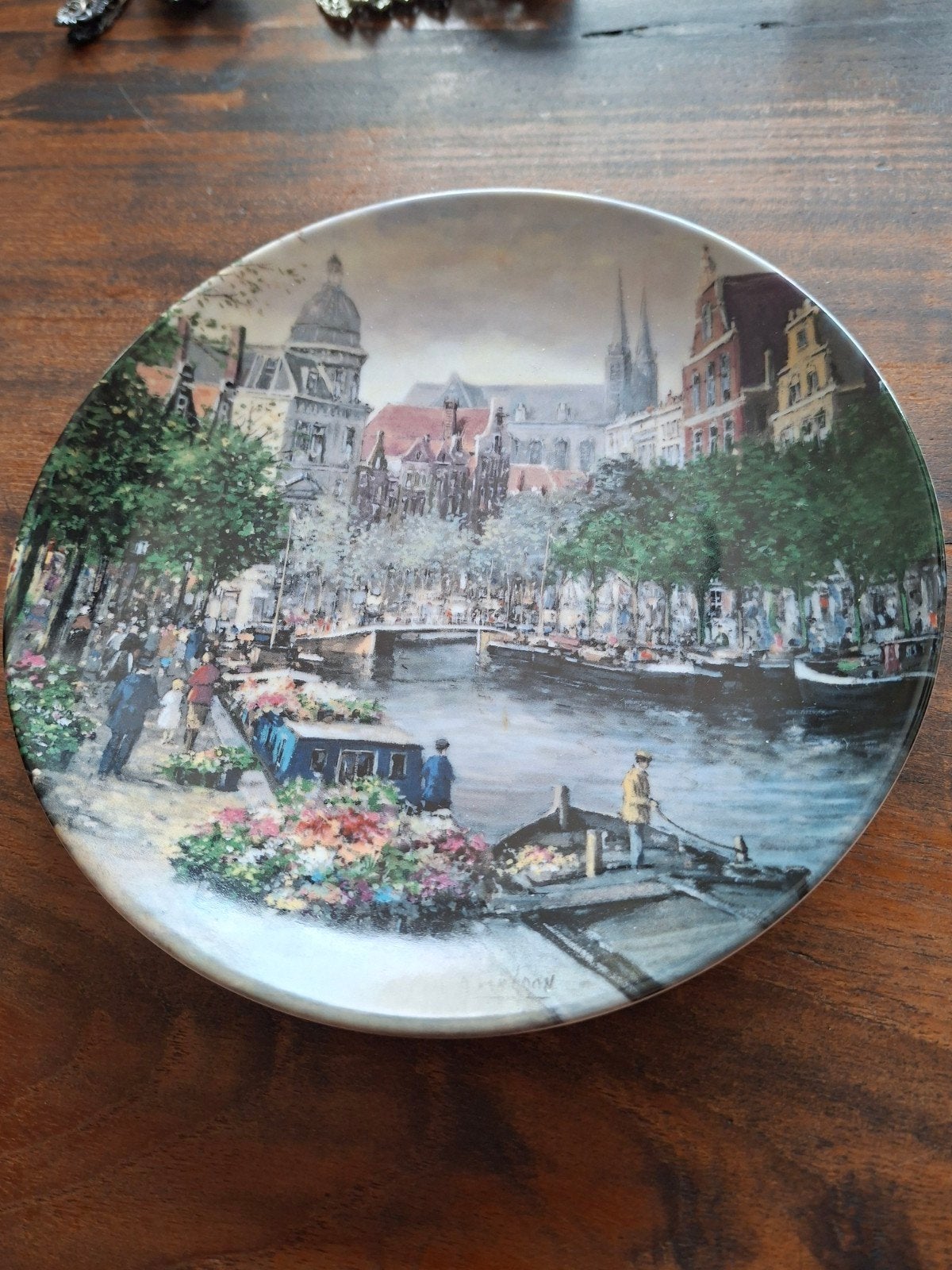 sierbord de Amsterdamse bloemengracht, Ophalen of Verzenden