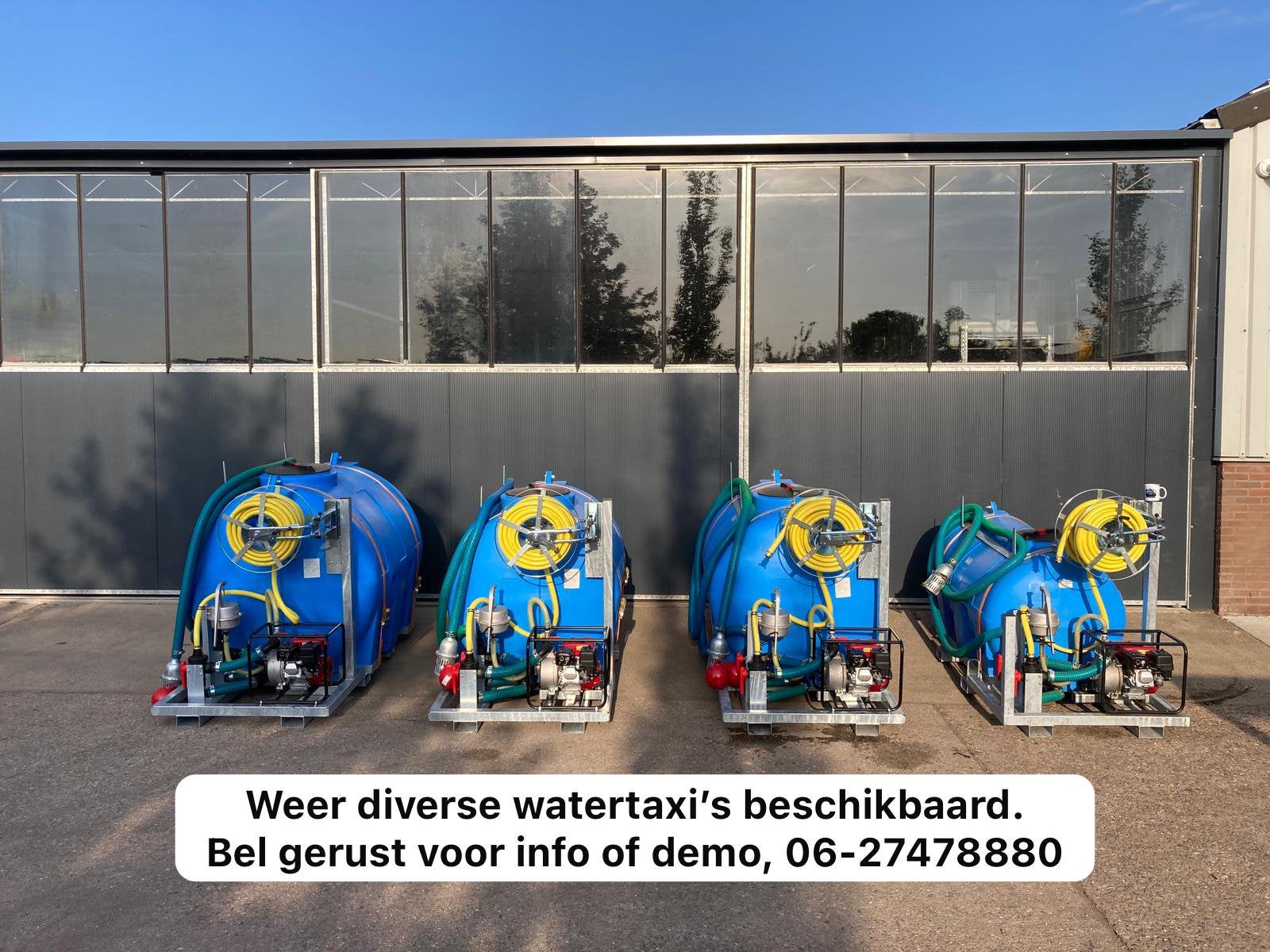 Watertaxi complete watergeef unit watertank waterpomp, Zakelijke goederen, Machines en Bouw | Tuin, Park en Bosbouw, Ophalen, Hakselaar