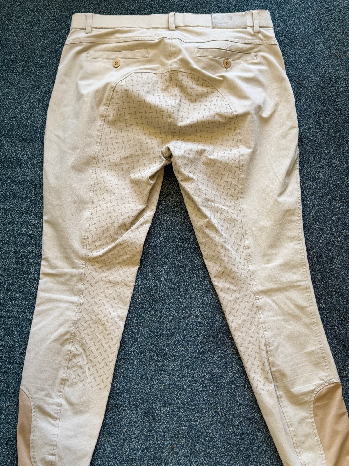 BR rijbroek heren beige - Maat 52/54 (L), Ophalen of Verzenden, Gedragen, Maat 52/54 (L), Beige