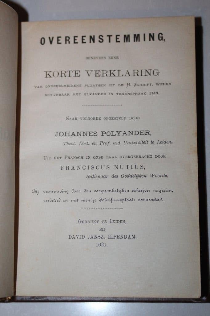 Polyander, Schijnbaar tegenstrijdige Schriftuurplaatsen 1899, Ophalen of Verzenden, Gelezen, Christendom | Protestants