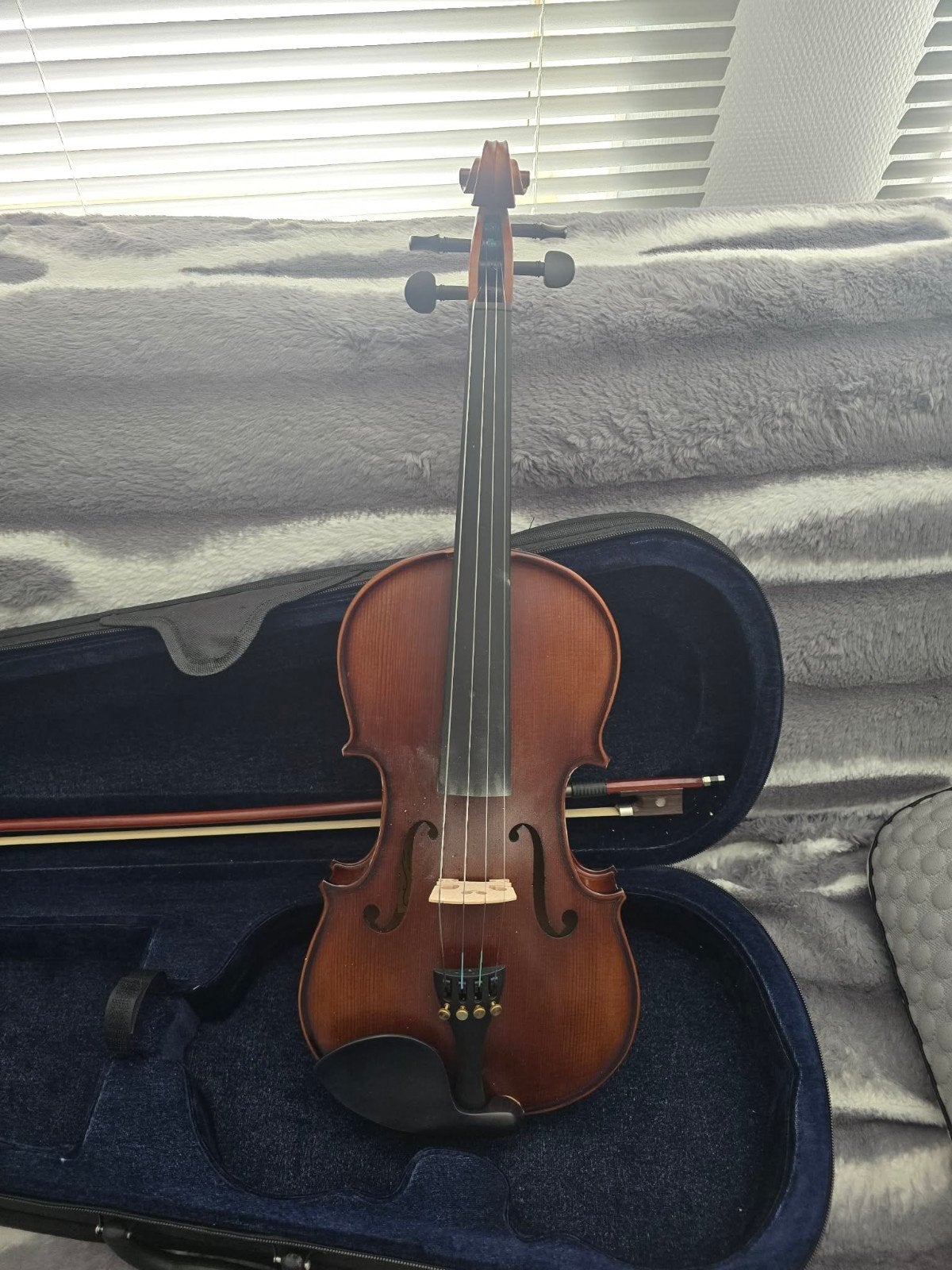Mooie viool met koffer en strijkstok, Muziek en Instrumenten, Strijkinstrumenten | Violen en Altviolen, Ophalen, Viool, Zo goed als nieuw