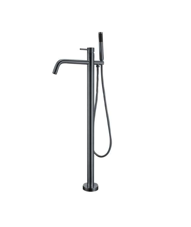 Qisani Flow Vrijstaand Badkraan Complete Set Gun Metal, LUDOLF DE JONGHSTRAAT 41N 3043 JD ROTTERDAM, Nieuw, Ophalen of Verzenden