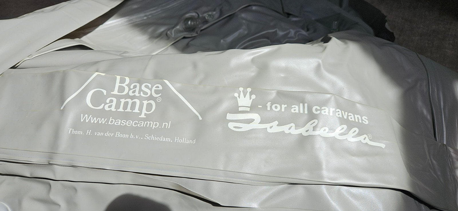 Grondzeil met opblaasbare opstaande rand 270x450, Caravans en Kamperen, Ophalen of Verzenden, Gebruikt