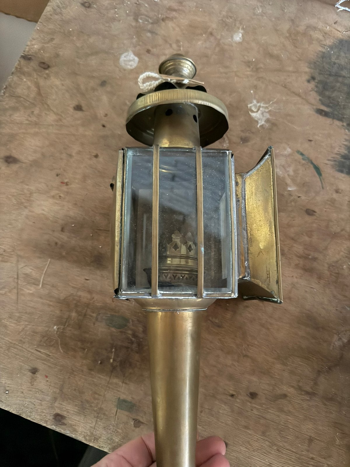 Koperen koets lamp, Antiek en Kunst, Ophalen of Verzenden