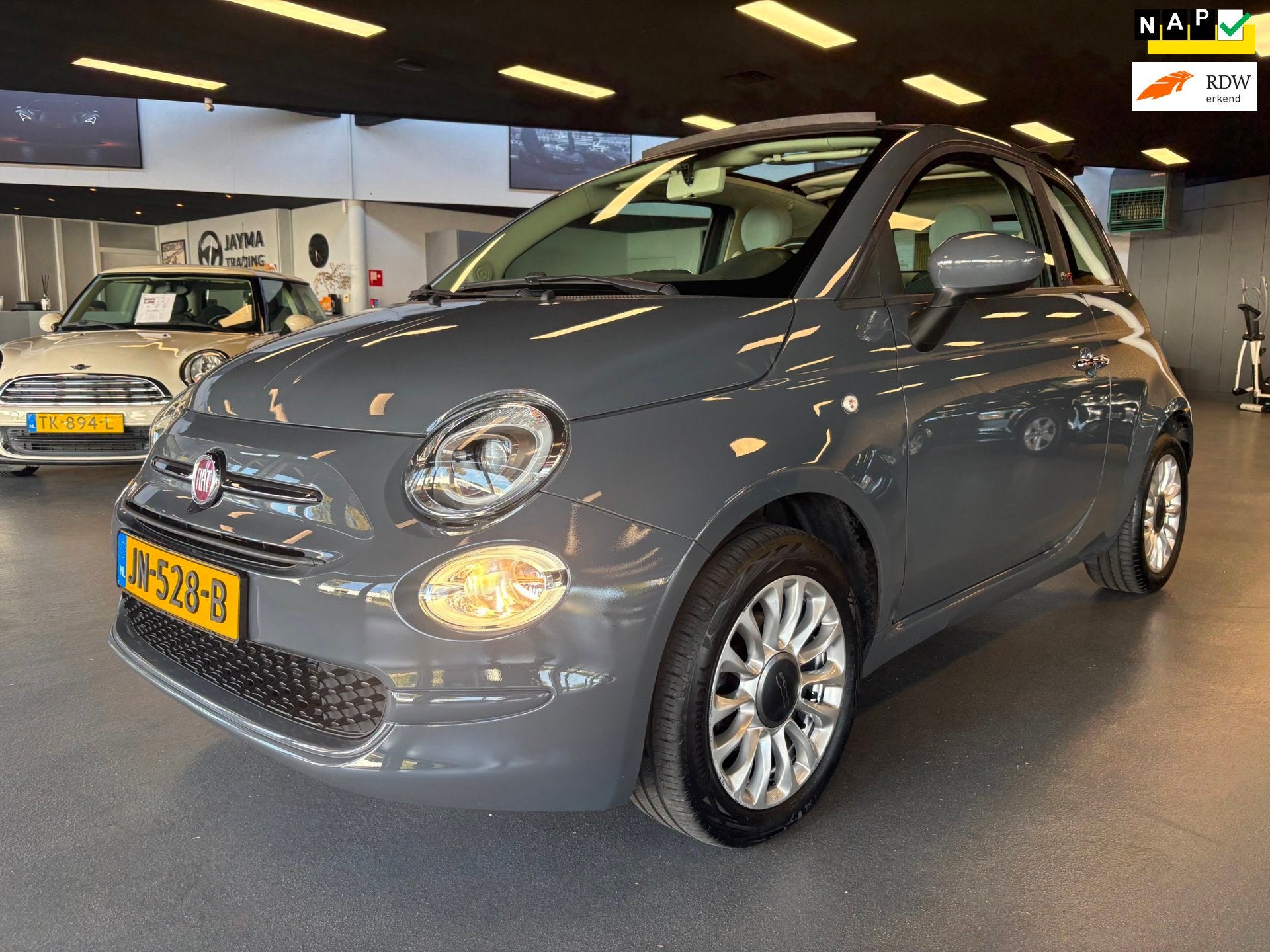 Fiat 500 C 1.2 Popstar, Voorwielaandrijving, Stof, Gebruikt, 4 cilinders