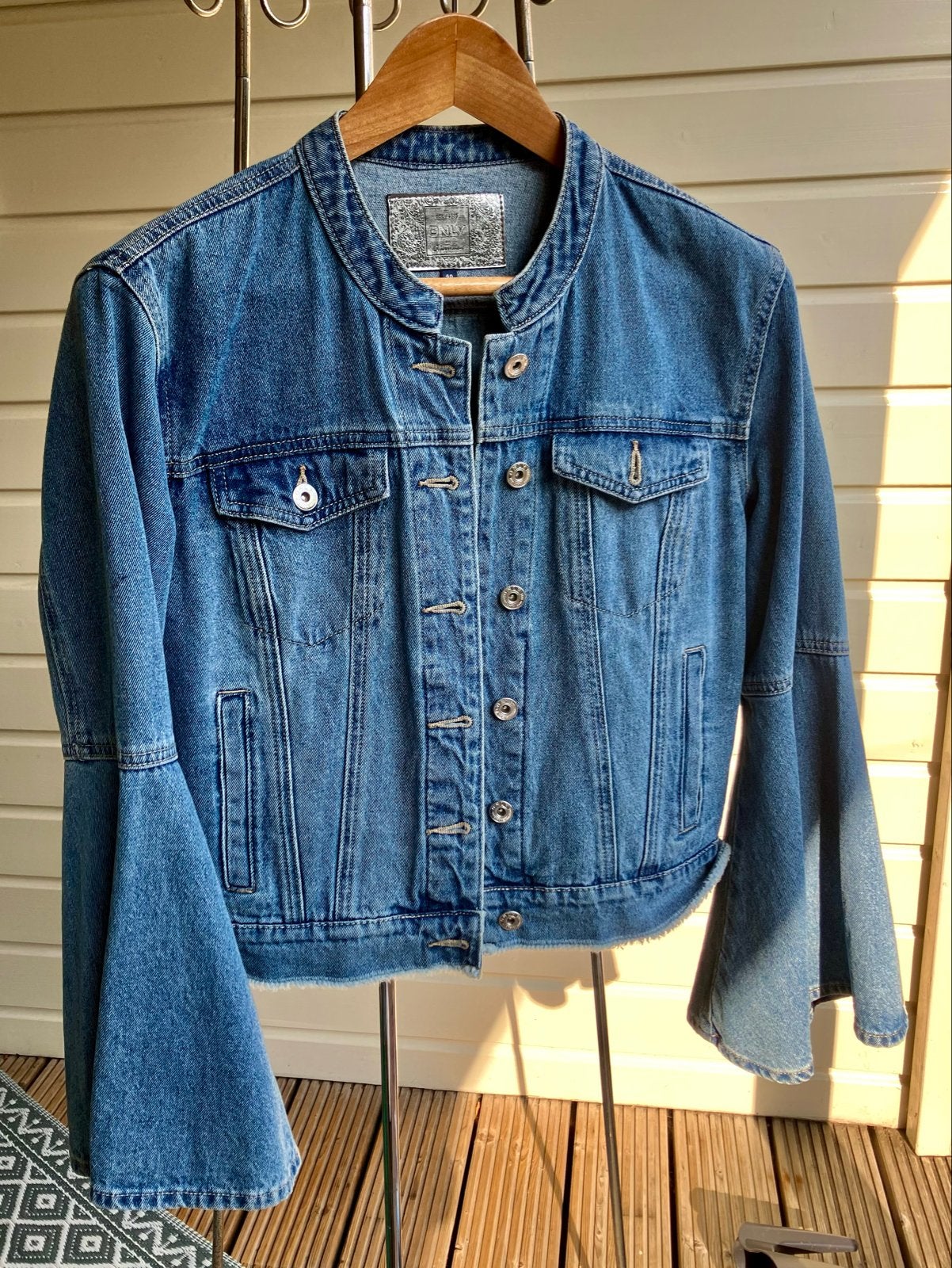 Nieuw spijkerjasje met wijde mouwen - Only - Maat 40, Ophalen of Verzenden, Nieuw, Maat 38/40 (M), Blauw