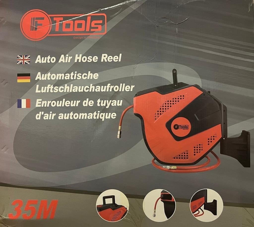 Lucht Slang haspel 35mtr., -, -, Nieuw, Ophalen of Verzenden