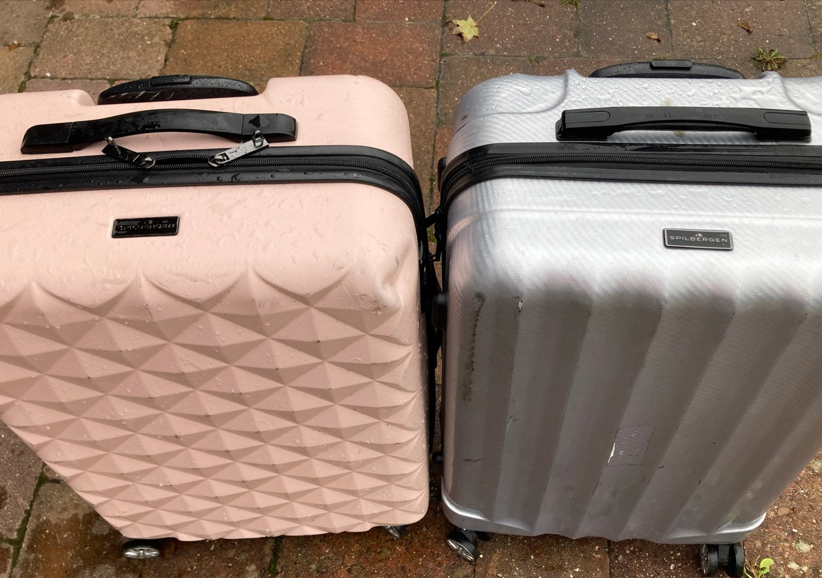 2 Grote Reiskoffers Spilbergen - 60 Liter, Ophalen, 30 cm of meer, Gebruikt, 60 tot 80 cm