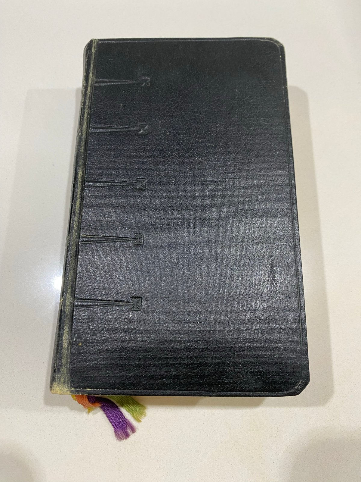 Antiek Missaal Boek - Zwart Leer met Gouden Randen, Ophalen of Verzenden