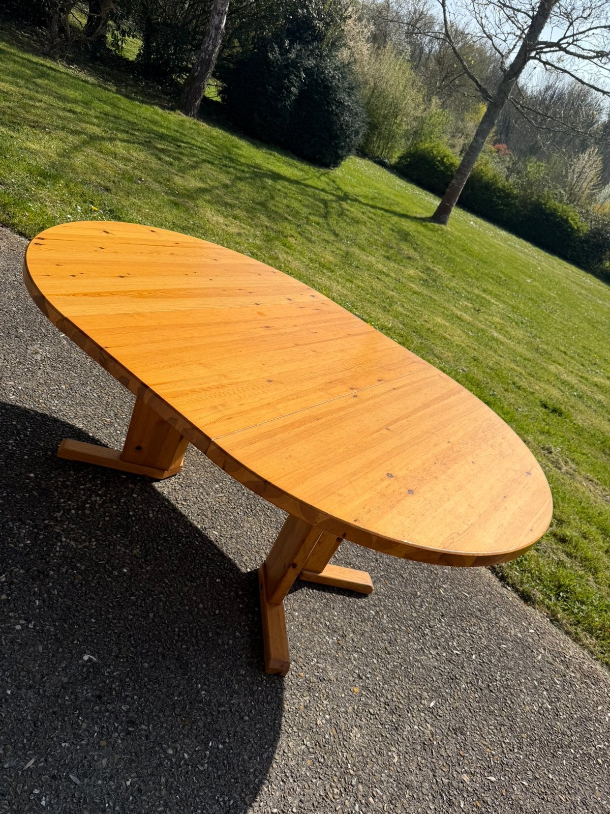 Grote Vintage Grenen Eettafel evt incl 6 stoelen, Huis en Inrichting, Tafels | Eettafels, 100 tot 150 cm, Zo goed als nieuw, Rechthoekig