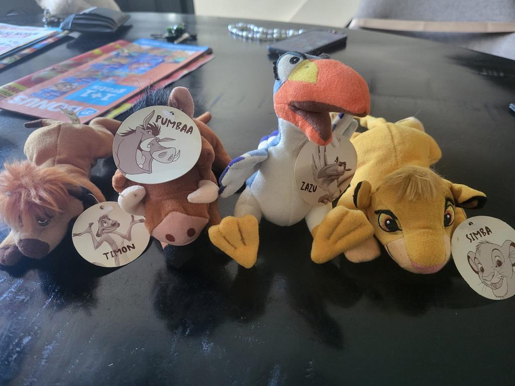 Knuffels Lion King: Simba, Timon, Pumbaa en Zazu, Ophalen, Zo goed als nieuw, Overige typen