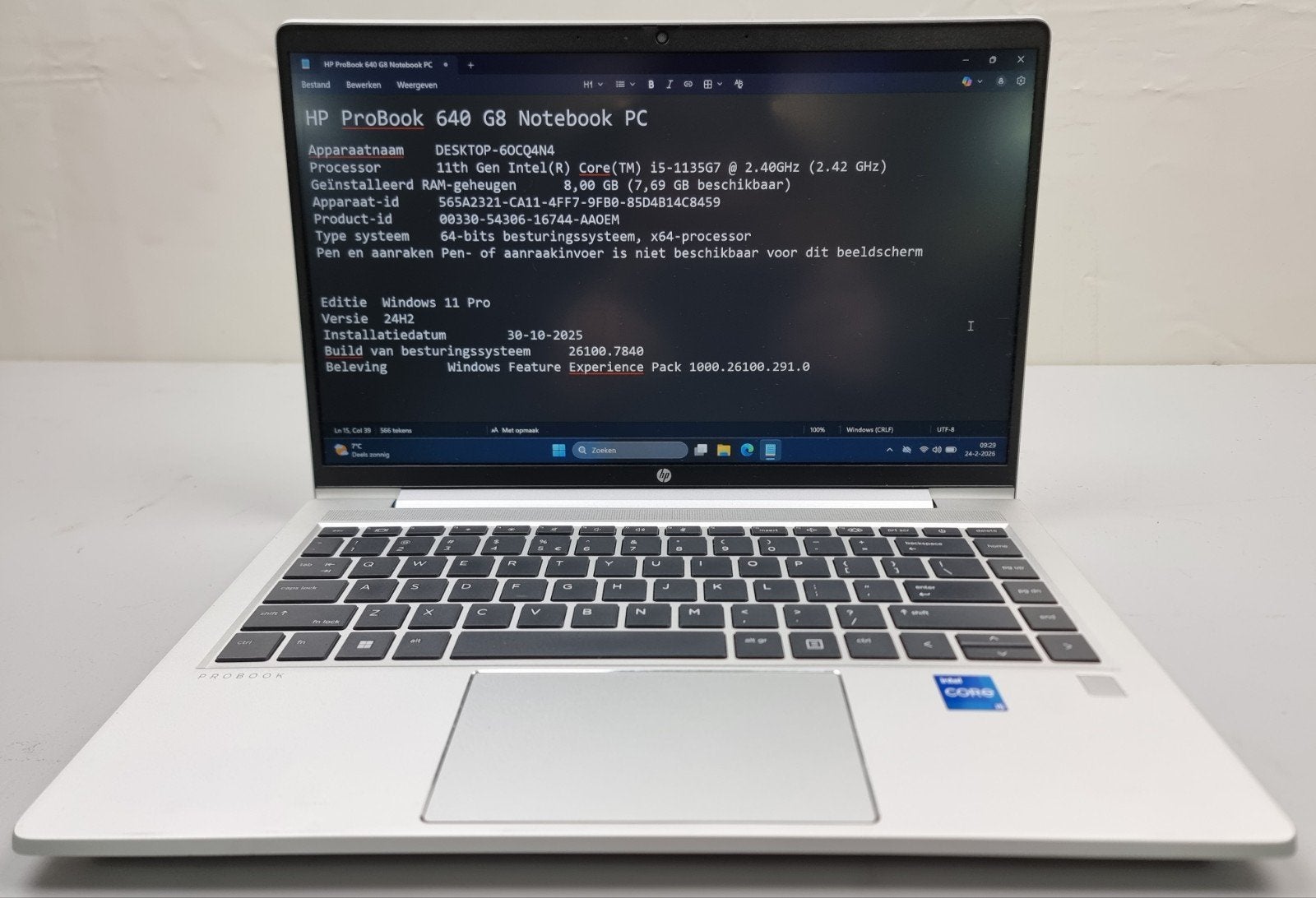 HP ProBook (640 G8/450 G8) & EliteBook 830 G11, Ophalen of Verzenden, 14 inch, 2 tot 3 Ghz