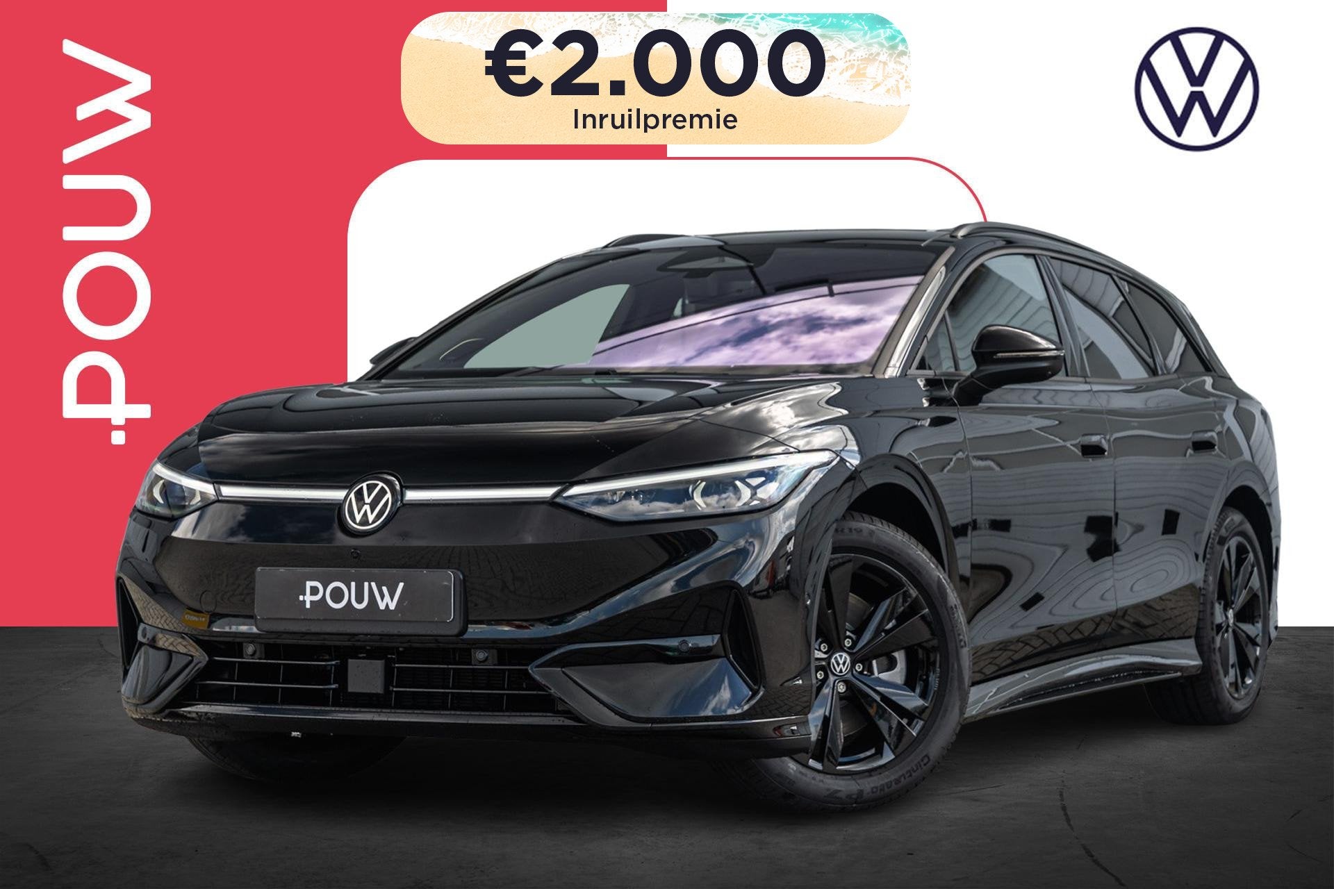 Volkswagen ID.7 Tourer 286pk Limited Edition Plus 77 kWh | E, Auto's, Automaat, 12 maanden, Achterwielaandrijving, Zwart
