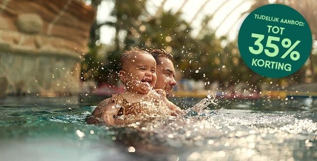 Center Parcs kortingsbon unieke code 35%, Drie personen of meer, Kortingsbon, Bungalowpark