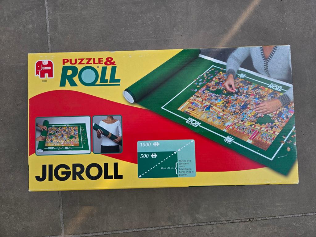 Jumbo Puzzle & Roll Jigroll - Puzzelmat 85 x 57 cm, Ophalen of Verzenden, 500 t/m 1500 stukjes, Gebruikt, Overige typen
