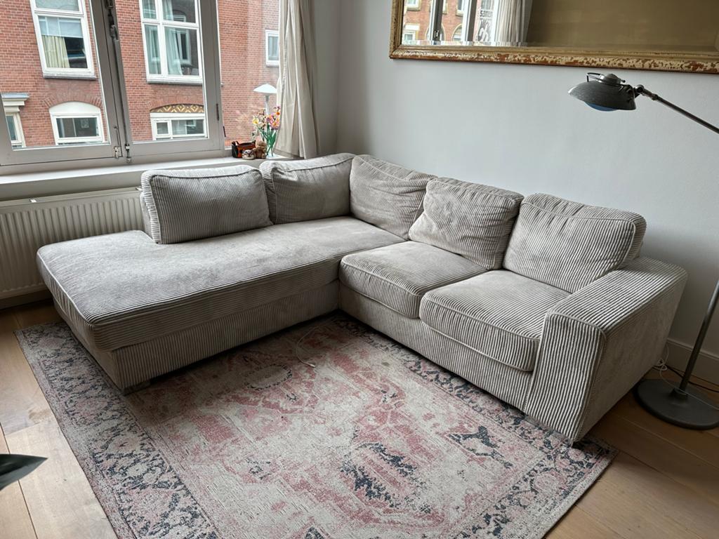 FonQ Snug 4-zits Hoekbank met Chaise Lounge lichtprijs, Ophalen, Hoekbank, Zo goed als nieuw, 200 tot 250 cm