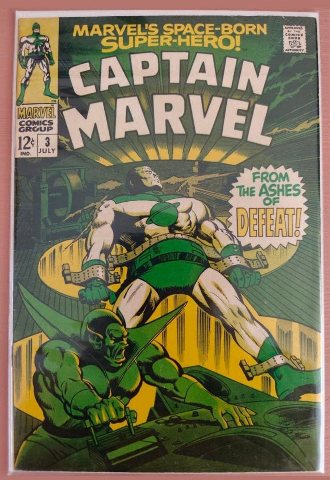 Captain Marvel #3 (1968), Boeken, Strips | Comics, Eén comic, Amerika, Marvel Comics, Ophalen of Verzenden