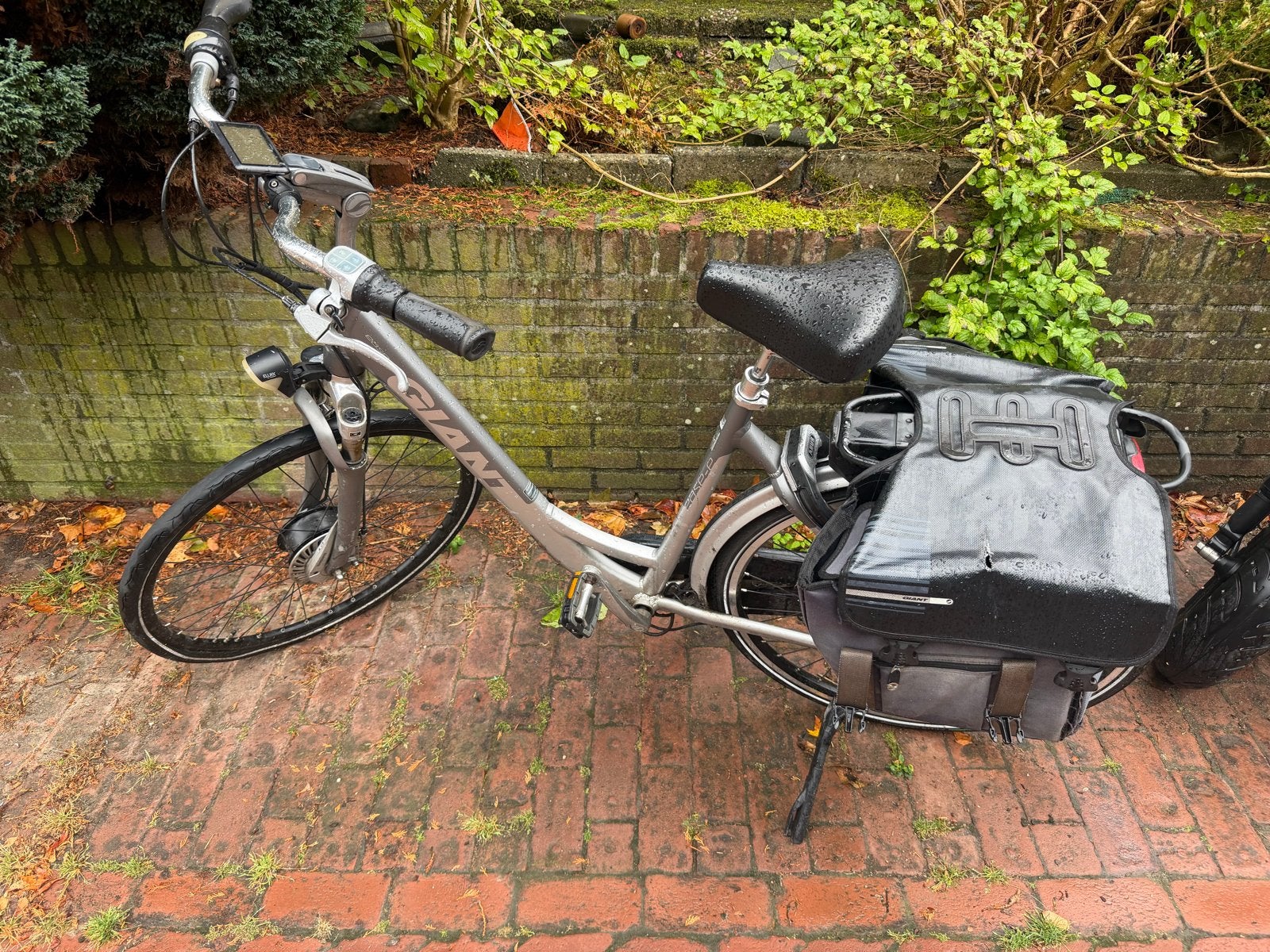 Elektrische fiets (giant twist met dubbele accu), Fietsen en Brommers, Fietsen | Dames | Damesfietsen, Velgrem, 53 tot 56 cm, Gebruikt