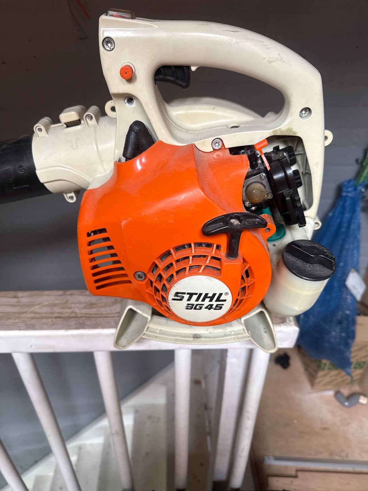 Stihl BG45 Bladblazer - Mist luchtfilterkapje, Ophalen, Gebruikt, Benzine, Handgedragen