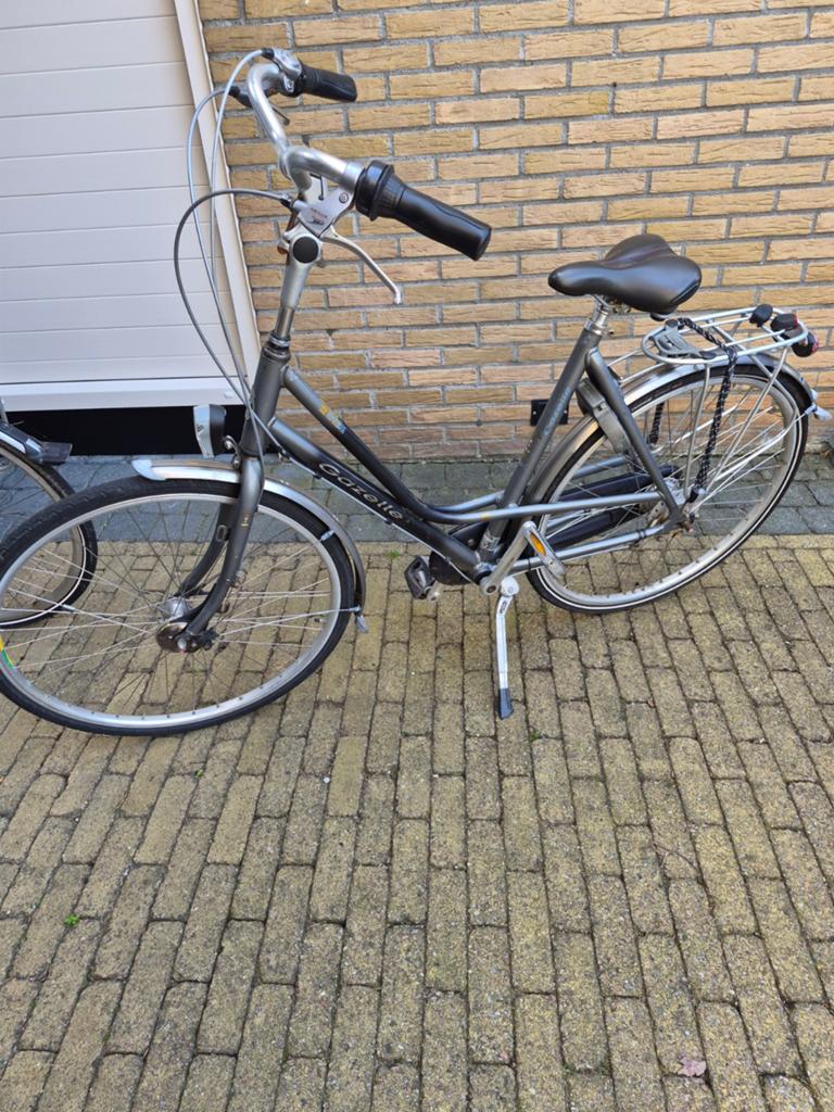 Gazelle damesfiets met lage instap, Terugtraprem, Gebruikt, Versnellingen, Ophalen of Verzenden