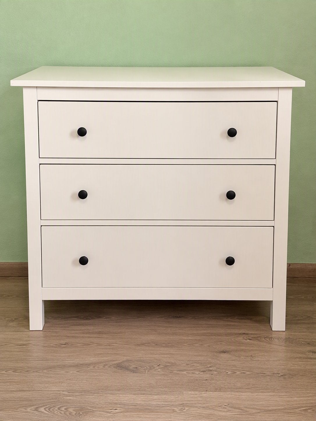 Witte ladekast met 3 lades (Hemnes), Gebruikt, 3 of 4 laden, Minder dan 100 cm, Ikea