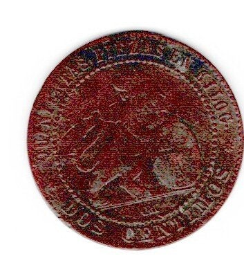 23-2056 Spanje 2 centimos 1870, Ophalen of Verzenden, Overige landen, Losse munt