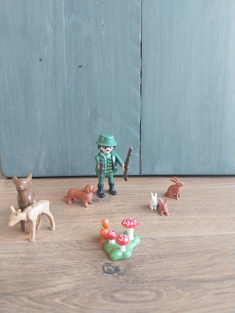 Playmobil jager 4938 met Dieren en Accessoires - Compleet, Kinderen en Baby's, Speelgoed | Playmobil, Ophalen