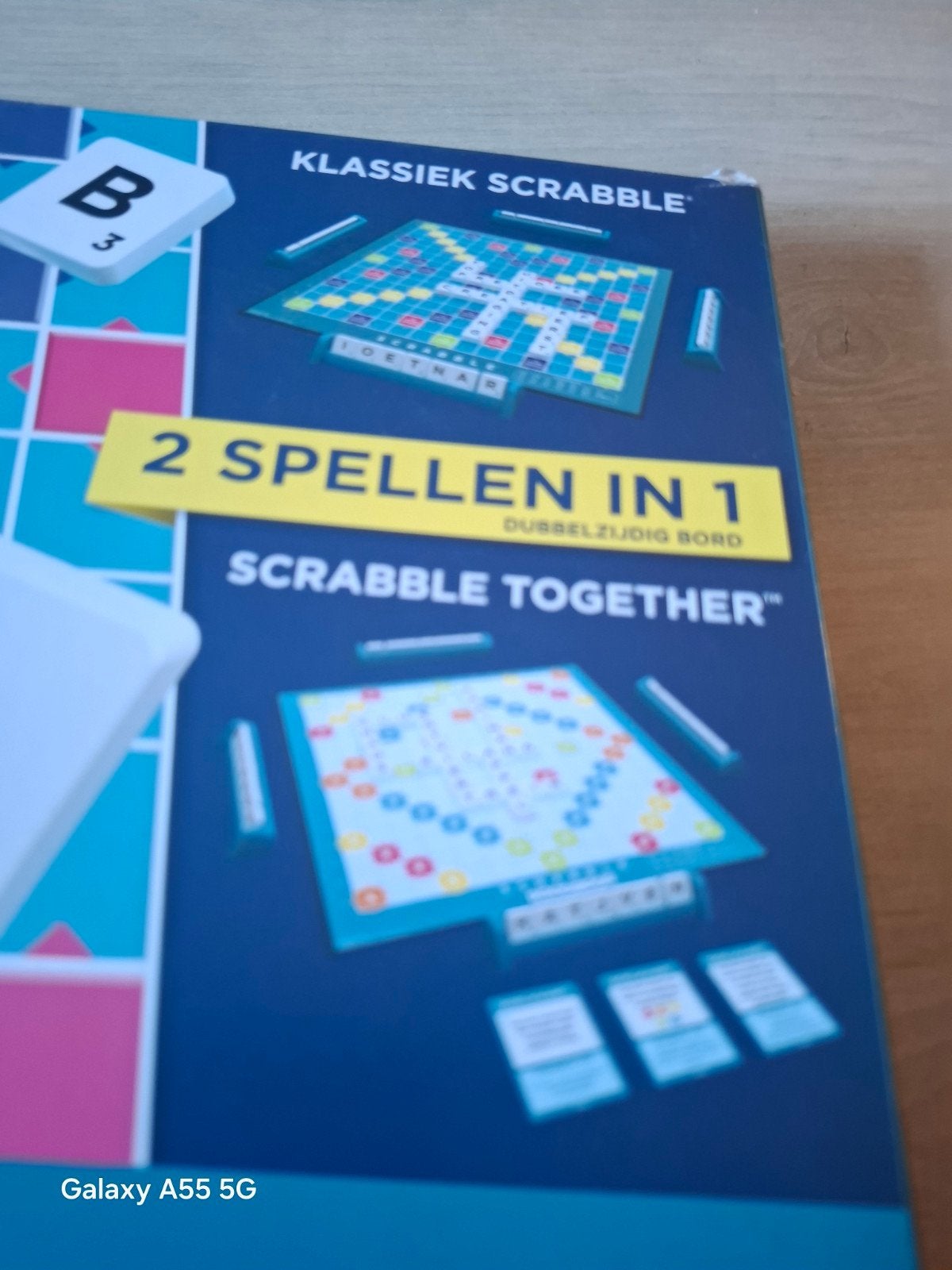 Scrabble Klassiek & Together - 2 spellen in 1, Mattel, Ophalen of Verzenden, Zo goed als nieuw, Een of twee spelers
