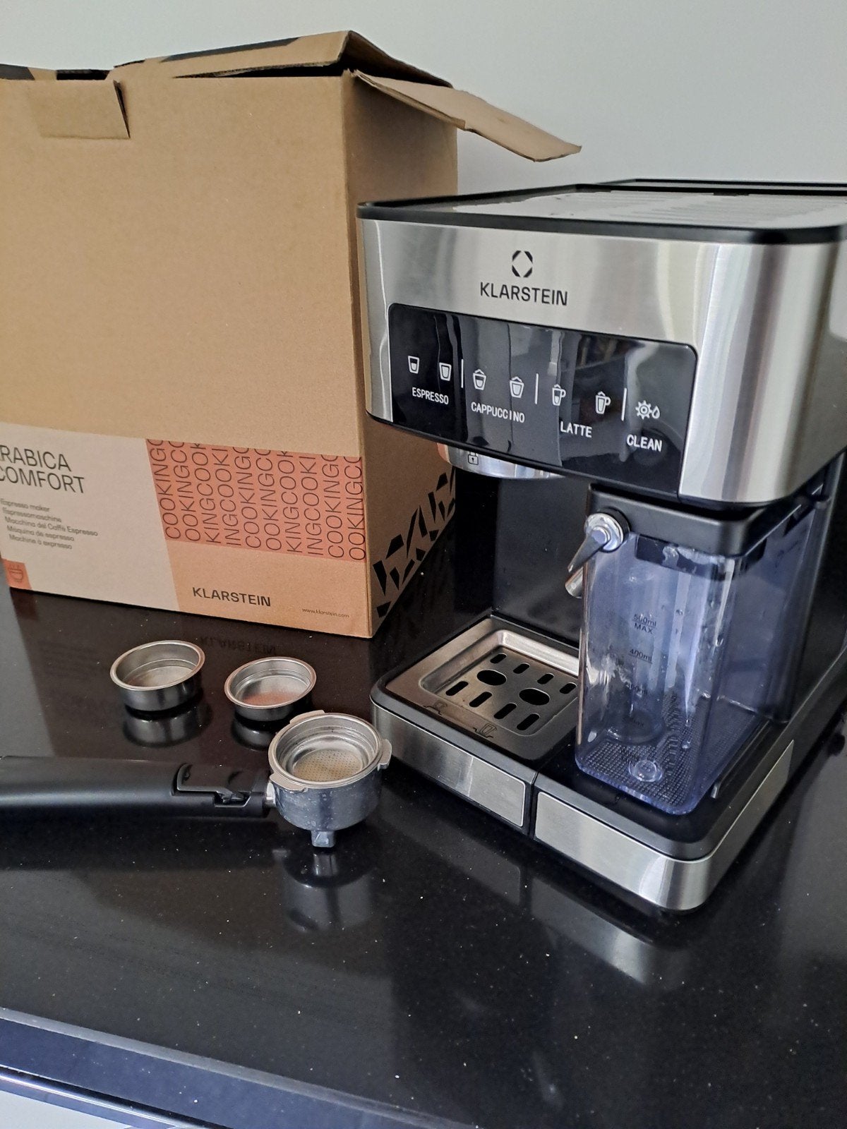 nieuw koffiezetapparaat Klarstein comfort nog 2 stuks  !!, 10 kopjes of meer, Ophalen of Verzenden, Gemalen koffie, Afneembaar waterreservoir