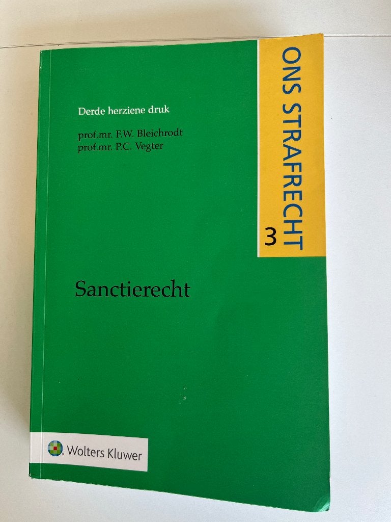 Sanctierecht boek, Boeken, Ophalen of Verzenden, Wolters Kluwer, Alpha, WO
