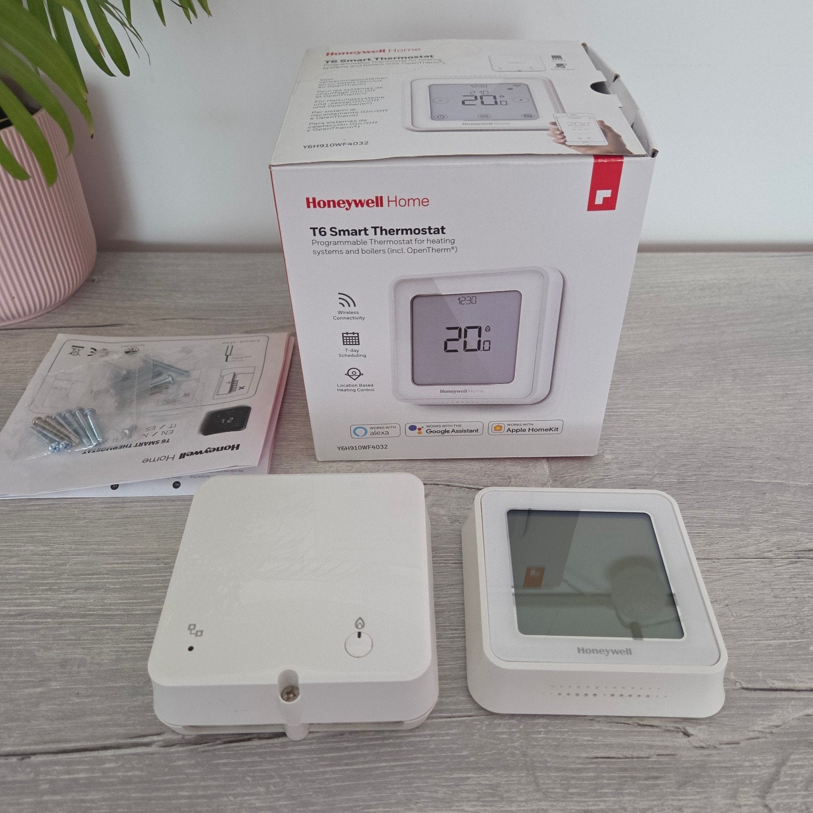 Honeywell Home T6 Slimme Thermostaat (Draadloos) – Zgan / Co, Ophalen of Verzenden, Slimme thermostaat, Zo goed als nieuw
