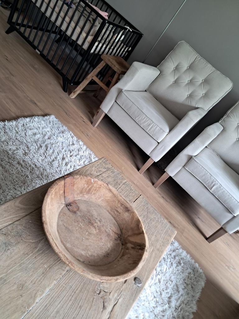 Houten Schaal!, Huis en Inrichting, Woonaccessoires | Schalen en Manden, Ophalen, Zo goed als nieuw, Rond, Hout