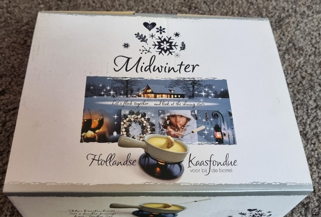 KAASFONDUE VOOR 4 PERSONEN, Witgoed en Apparatuur, Fonduesets, Ophalen, Nieuw, Brander, Fondueset