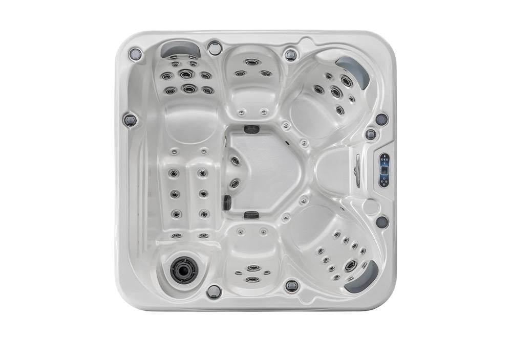 Jacuzzi Spa Hanscraft 200x200cm PearlWhite 2x 3PK, Airblower, Ophalen of Verzenden, Gebruikt, Afdekzeil, Vast