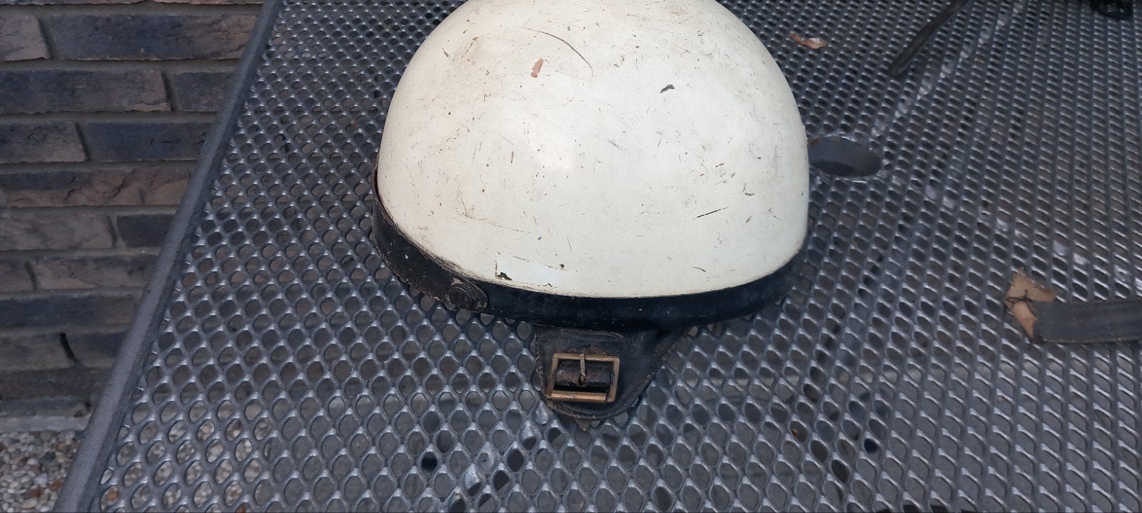 Vintage pothelm jaren '50/'60 - Origineel Romei, Motoren, Kleding | Motorhelmen, Ophalen of Verzenden, Tweedehands, Overige typen